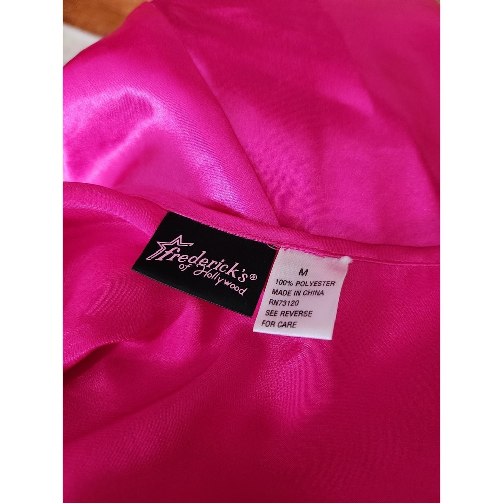 Fredericks of Hollywood Fuschia Satin Nightie - Picture 4 of 4